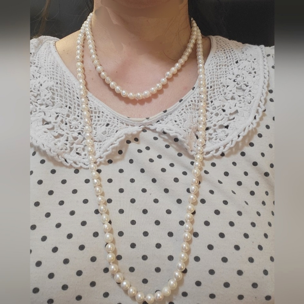 AKOYA PEARL LONG NECKLACE [7MM]